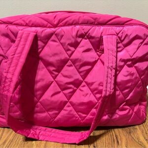 Quilted Hot Pink Tote Bag - Women Vera Bradley